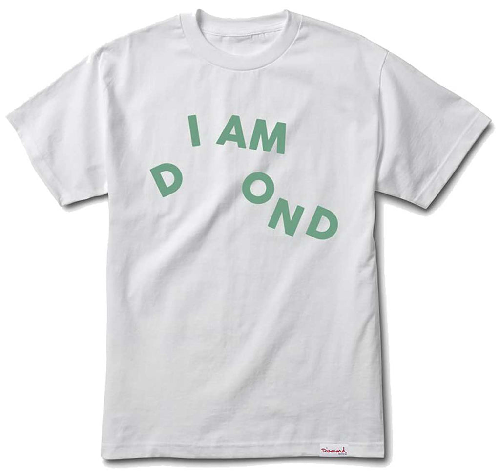 Diamond I Am T-Shirt White  Diamond Supply Co   