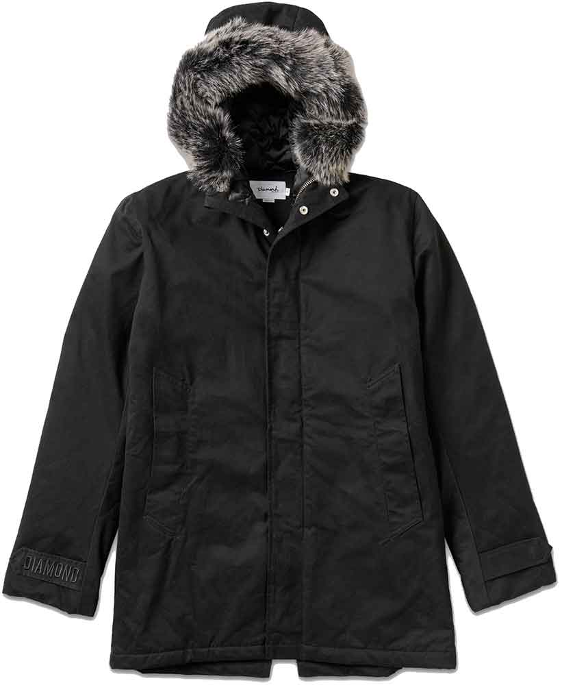 Diamond Striker Twill Jacket Black  Diamond Supply Co   