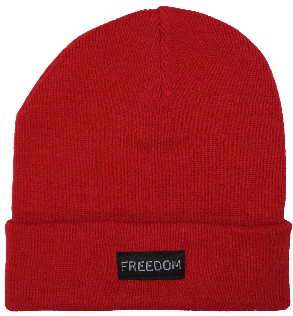 Freedom Label Beanie Crimson  Freedom   