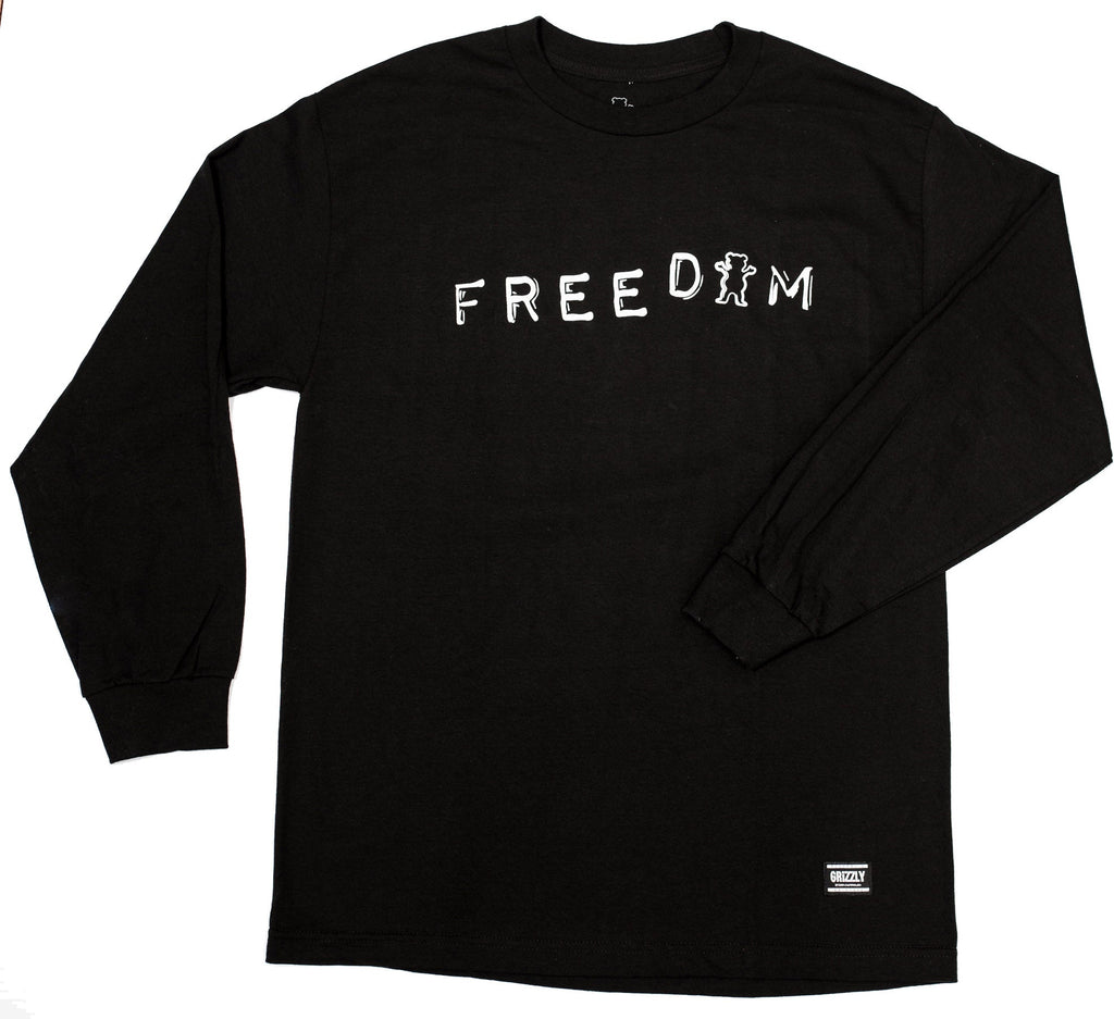 Freedom X Grizzly Logo Longsleeve Black  Freedom   