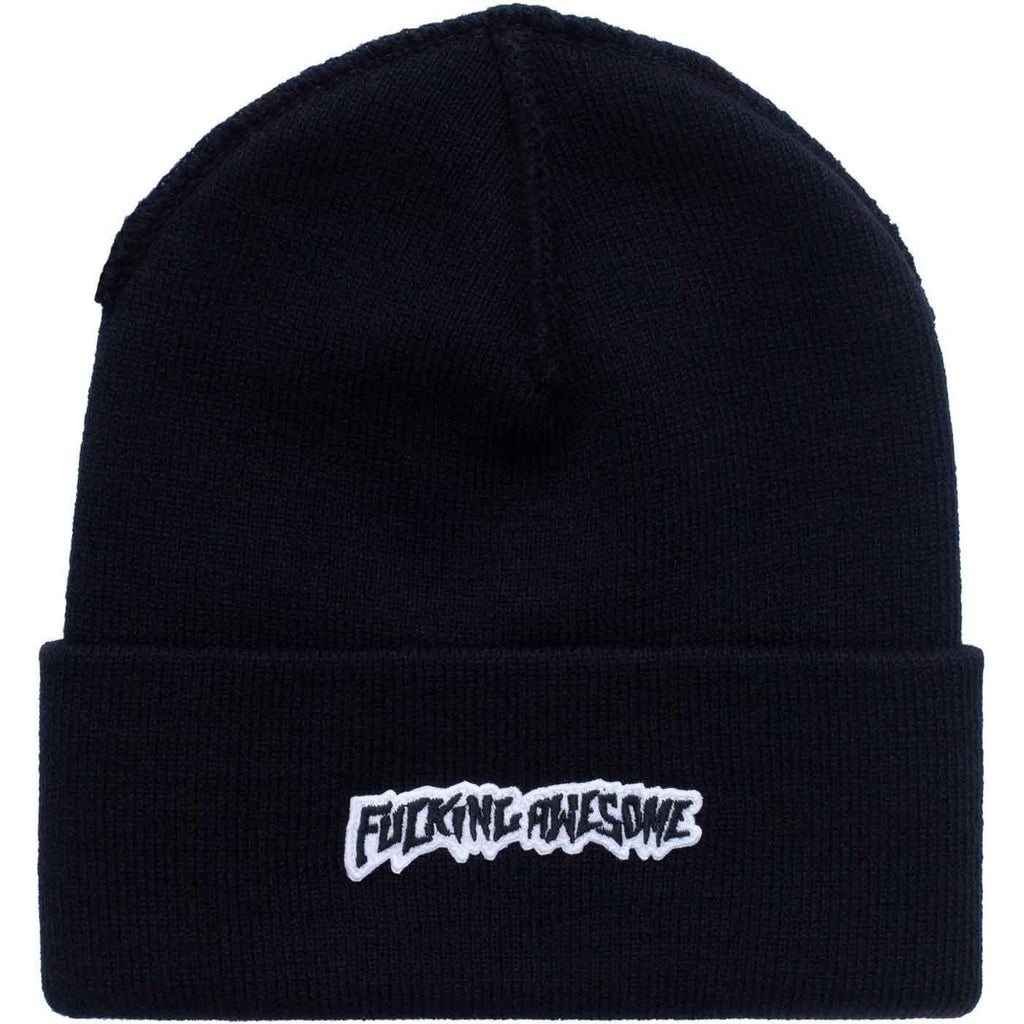 Fucking Awesome Little Stamp Cuff Beanie Black  Fucking Awesome   