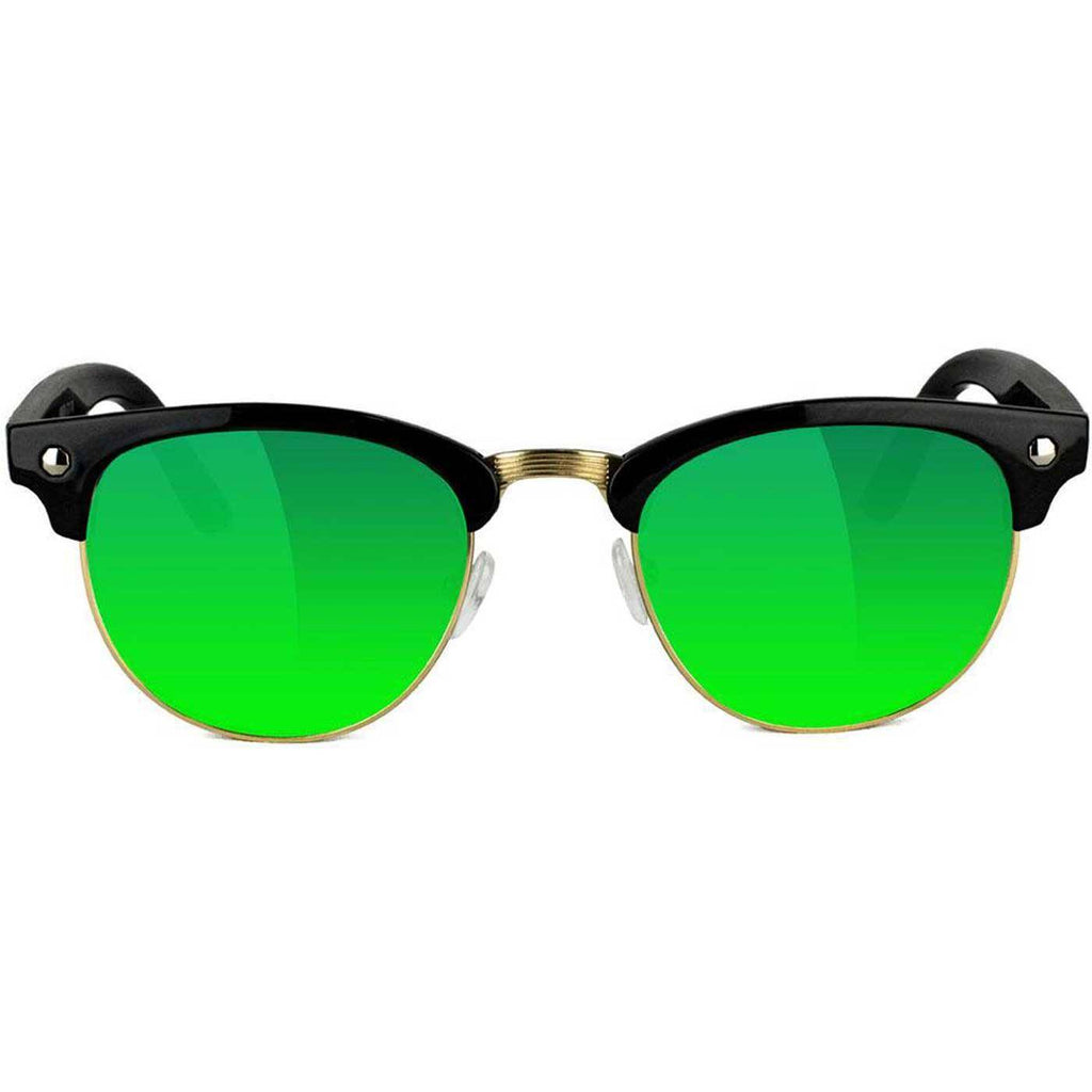 Glassy Morrison Polarized Premium Sonnenbrille Matte Black Green Mirror  Glassy Eyewear   