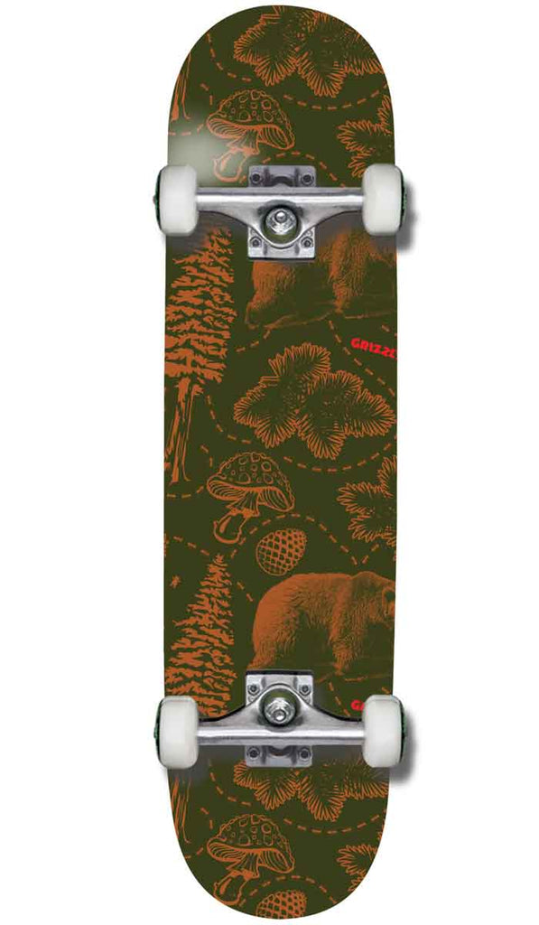 Grizzly Foliage 7.75 Complete Skateboard  Grizzly   