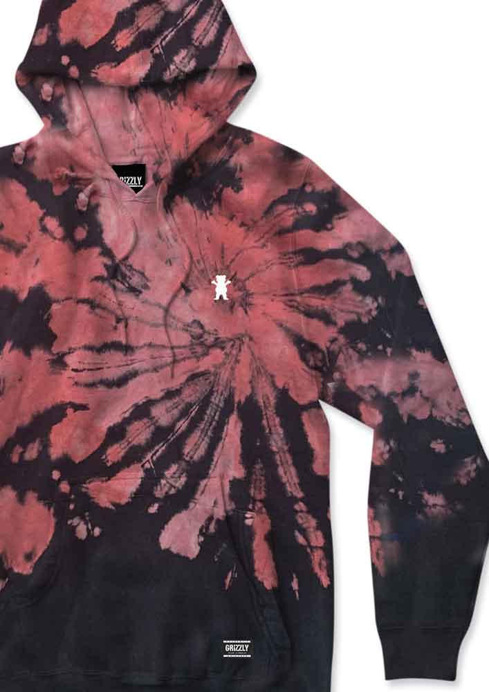 Grizzly Embroidered Fruit Punch Hoodie Tie Dye  Grizzly   