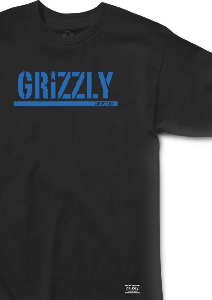 Grizzly Stamp T-Shirt Black Royal  Grizzly   