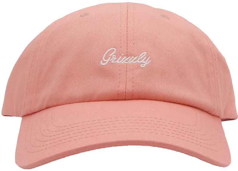 Grizzly Late To The Game Dad Cap Salmon  Grizzly   