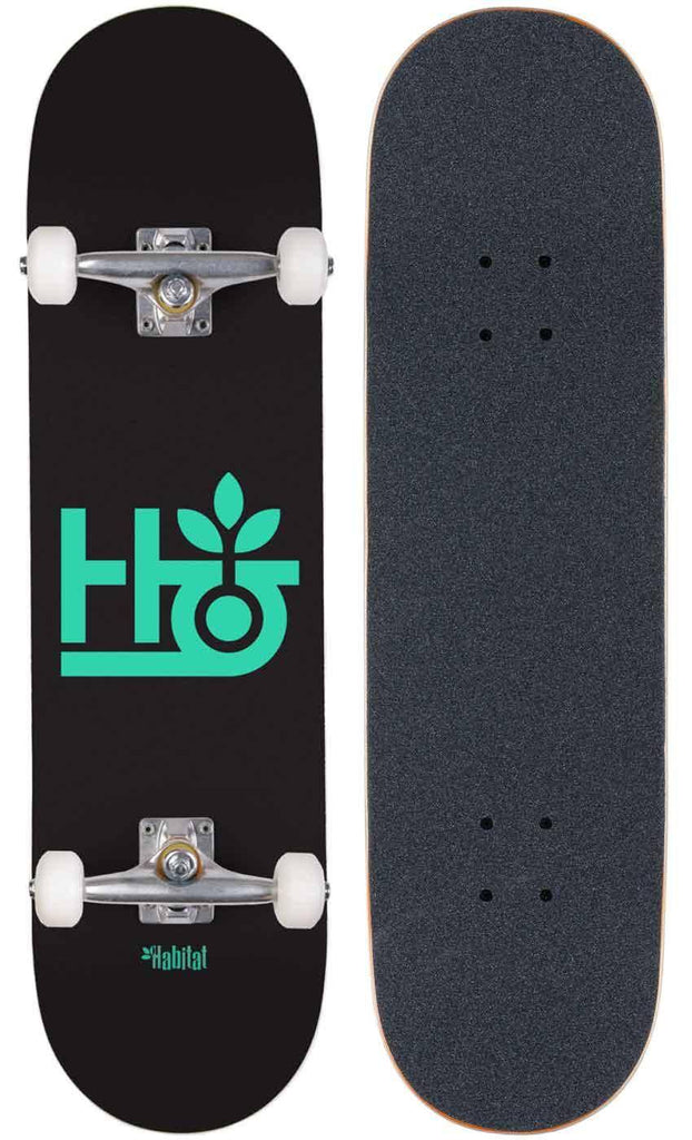 Habitat POD 8.0 Complete Skateboard Black  Habitat   