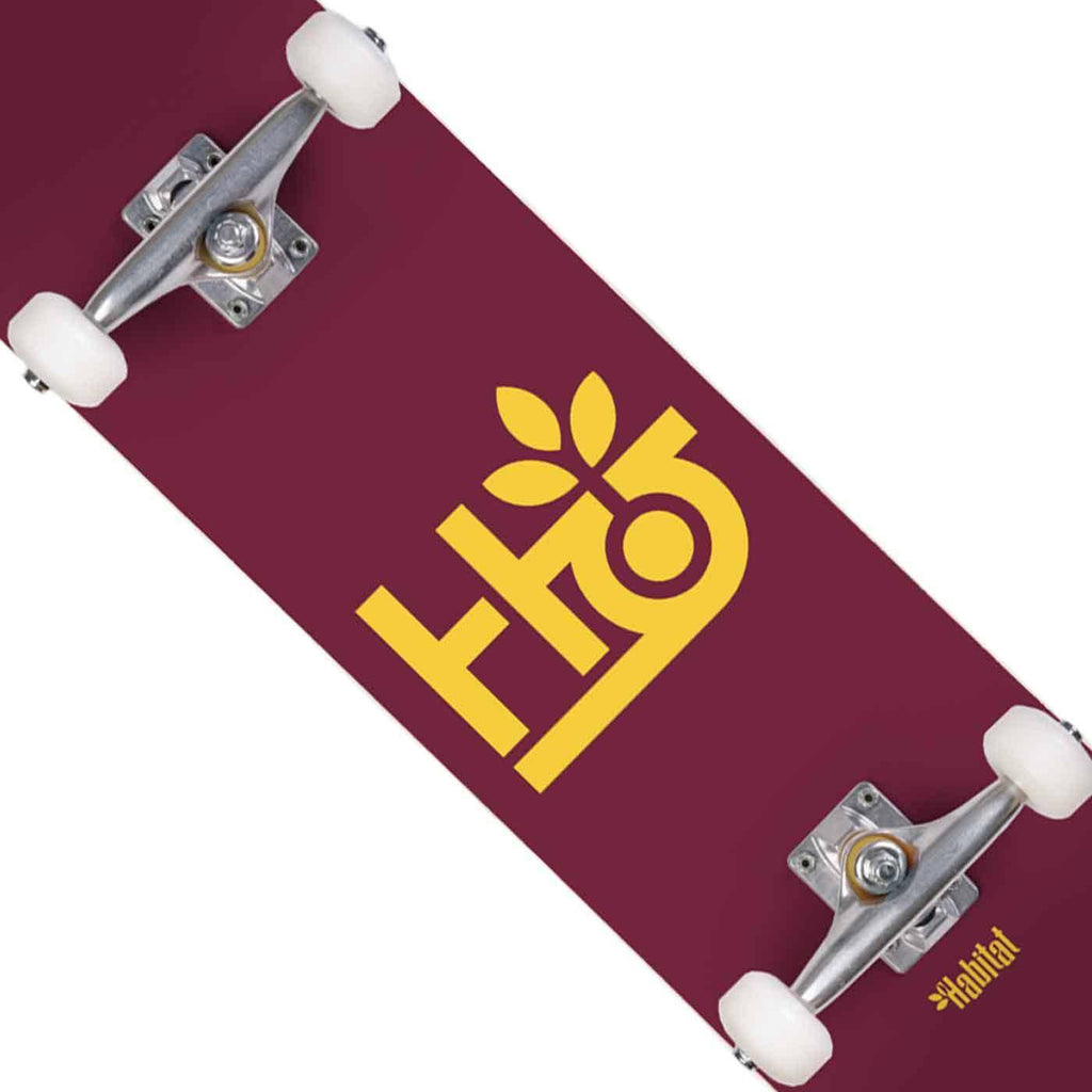 Habitat POD 8.25 Complete Skateboard Burgundy  Habitat   