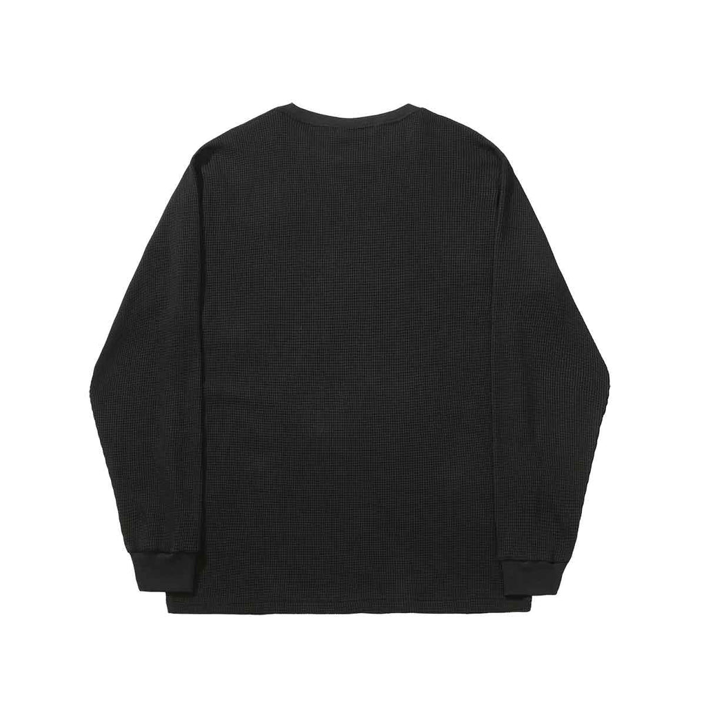 Helas Waffle Longsleeve T-Shirt Black  Helas   