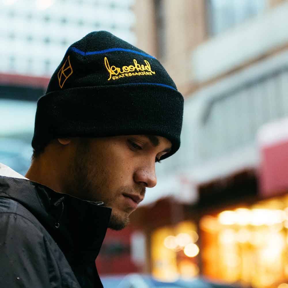 Krooked Naskar Beanie Black  Krooked   