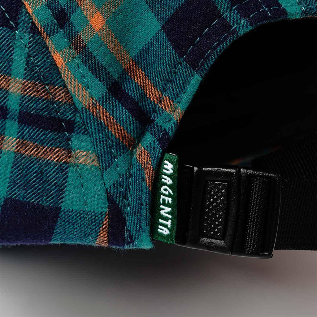 Magenta Trumpet 5 Panel Cap Flannel  Magenta   