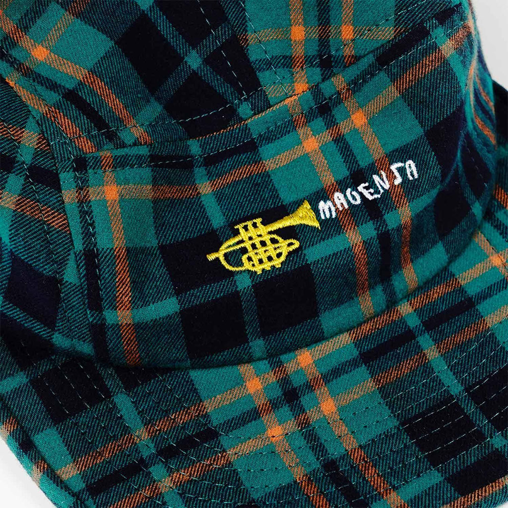 Magenta Trumpet 5 Panel Cap Flannel  Magenta   