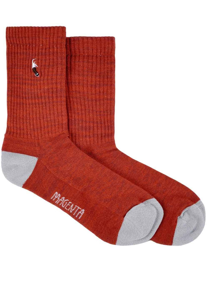 Magenta PWS Socks Auburn  Magenta   