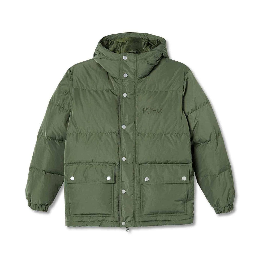 Polar Skate Co. Hood Puffer Jacket Light Olive  Polar   