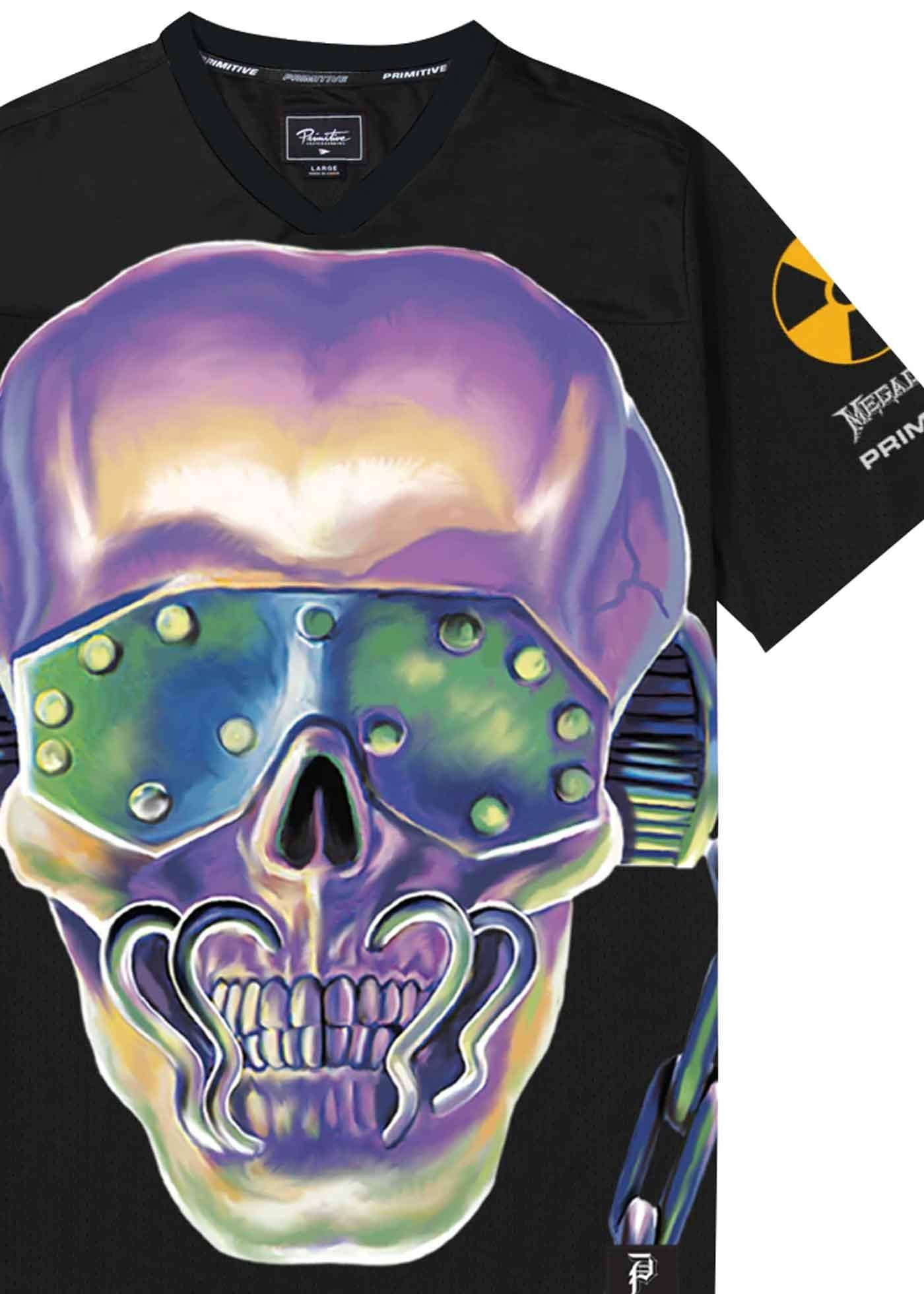 Maillot Primitive X Megadeath Rattlehead Noir