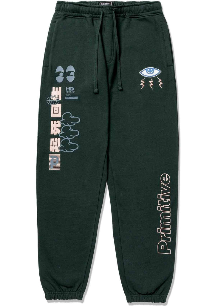 Primitive Reboot Sweatpants Green  Primitive   