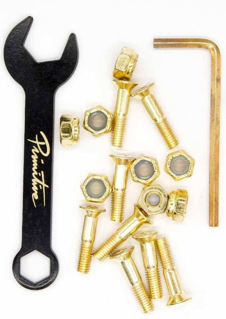 Primitive Mounting Bolts Hardware Set 7/8" Inbus Gold  Primitive   