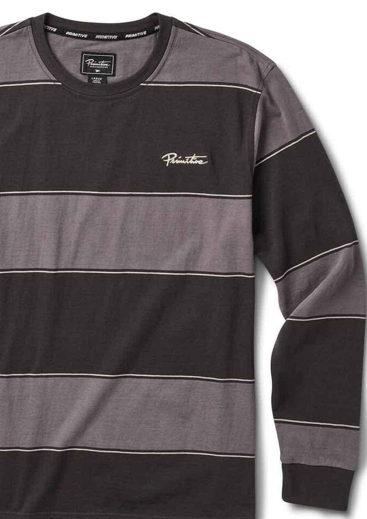 Primitive Bellevue Longsleeve Striped Shirt Black  Primitive   