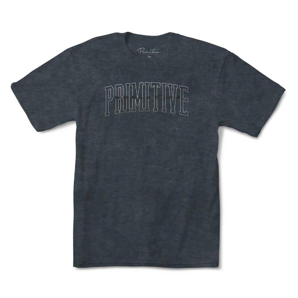 Primitive Collegiate Worldwide T-Shirt Pigment Dyed Black  Primitive   