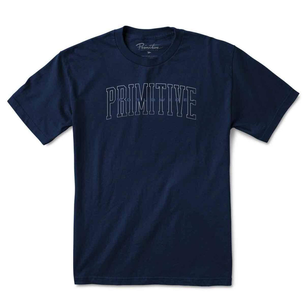 Primitive Collegiate Worldwide T-Shirt Navy  Primitive   