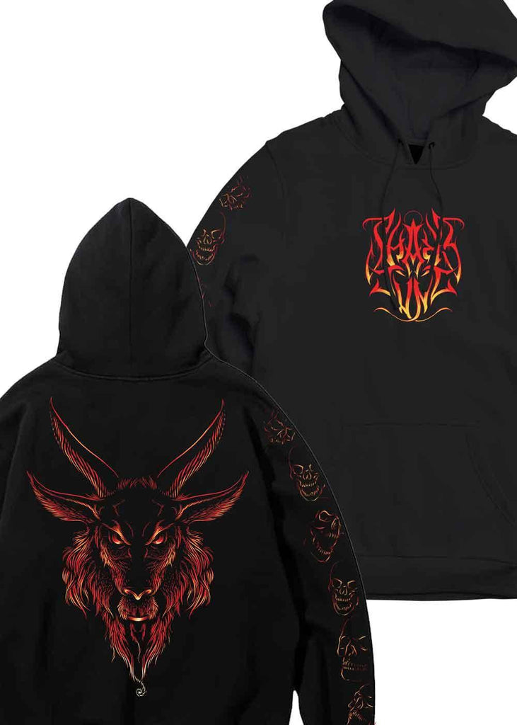 Shake Junt Release The Demons Hooded Sweatshirt Black  Shake Junt   