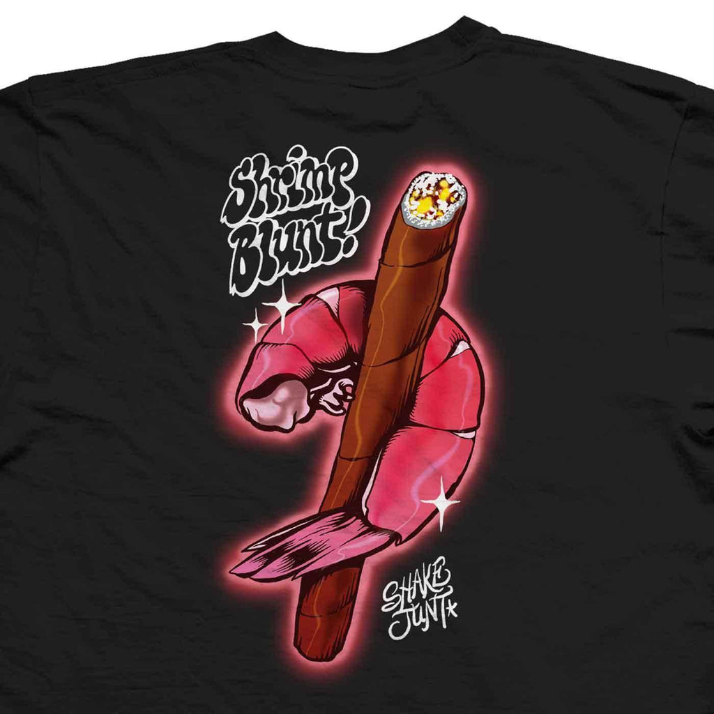 Shake Junt Shrimp Blunt T-Shirt Black  Shake Junt   