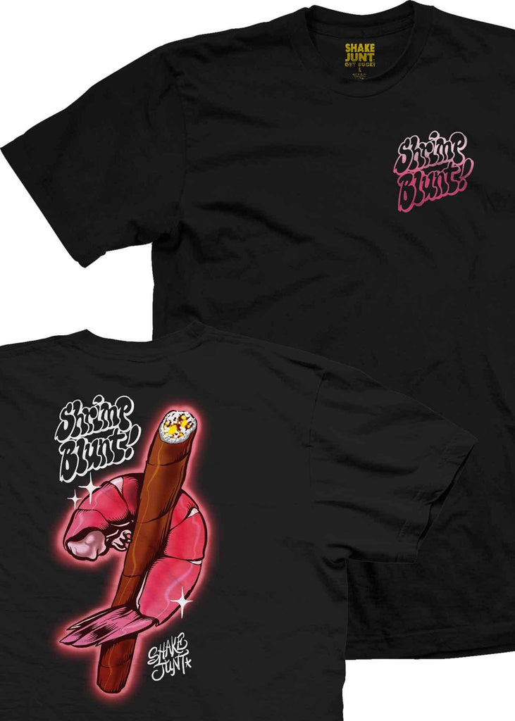 Shake Junt Shrimp Blunt T-Shirt Black  Shake Junt   