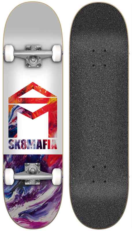 Skatemafia House Logo Oil 7.5 Complete Skateboard Handelsware Sk8mafia   