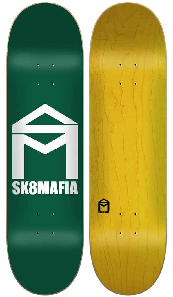Skatemafia House Logo 8.25 Deck Green  Sk8mafia   