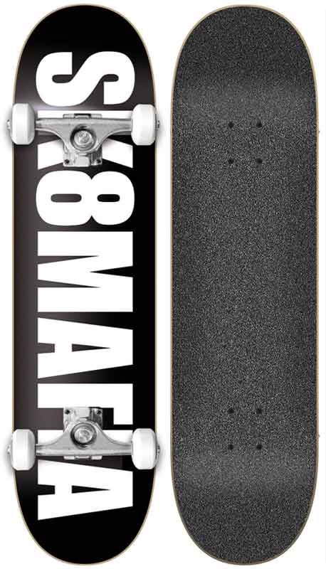 Skatemafia OG Logo 7.875 Complete Skateboard Black  Sk8mafia   