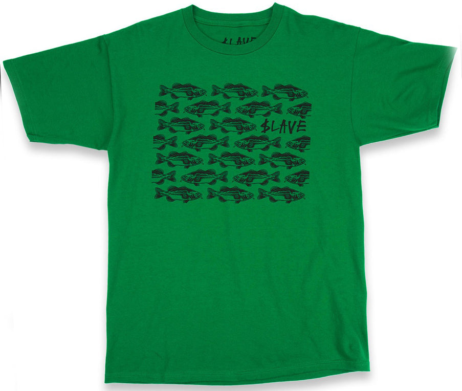 Slave Bass Destruction Tee Green  Slave   