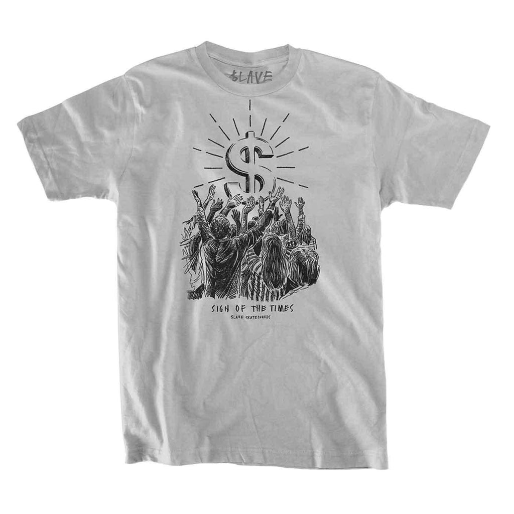 Slave Holy Sign T-Shirt Silver  Slave   