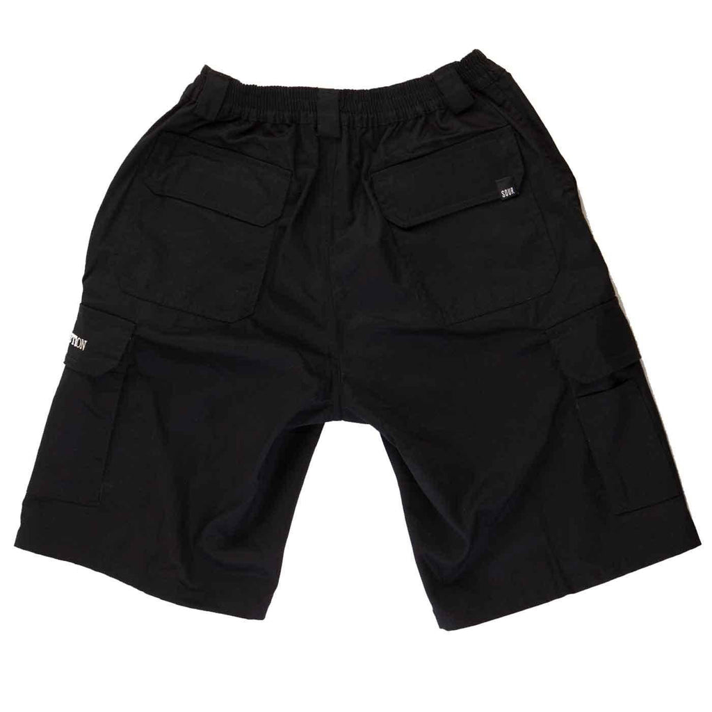 Sour City Safari Cargo Shorts Black  Sour   