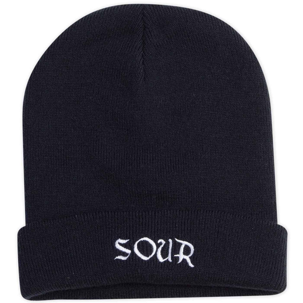 Sour Solution Beanie Black White  Sour   