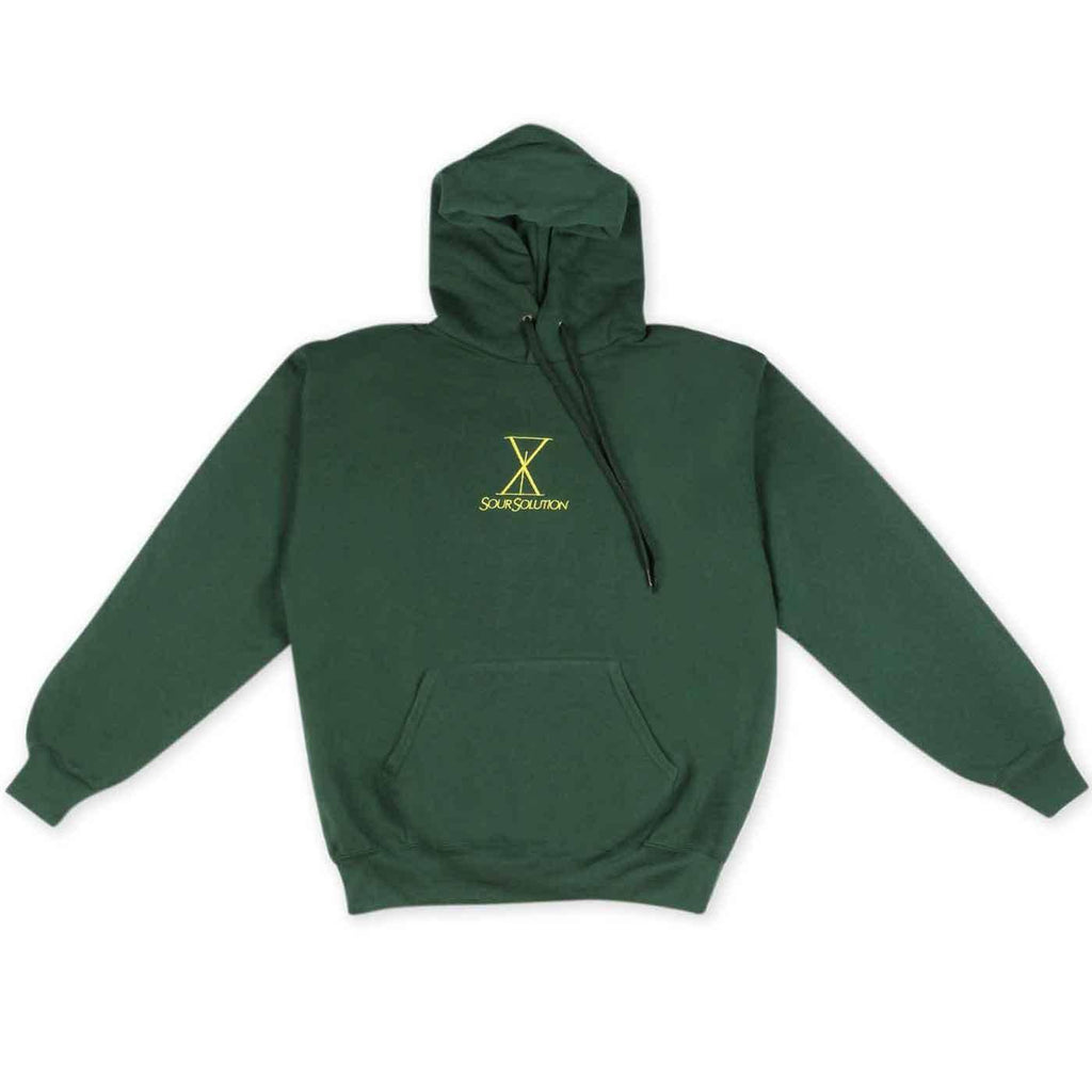 Sour Solution Lux Hooded Sweatshirt Forest Green  Sour   