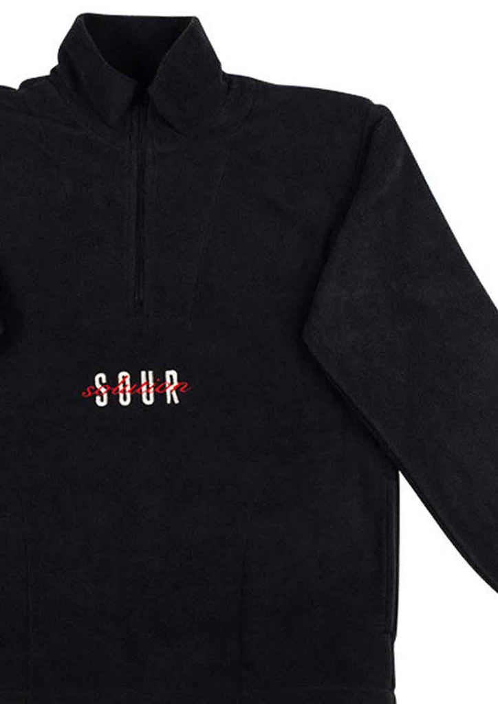 Sour Spothunter 1/4 Zip Fleece Jacket Black  Sour   