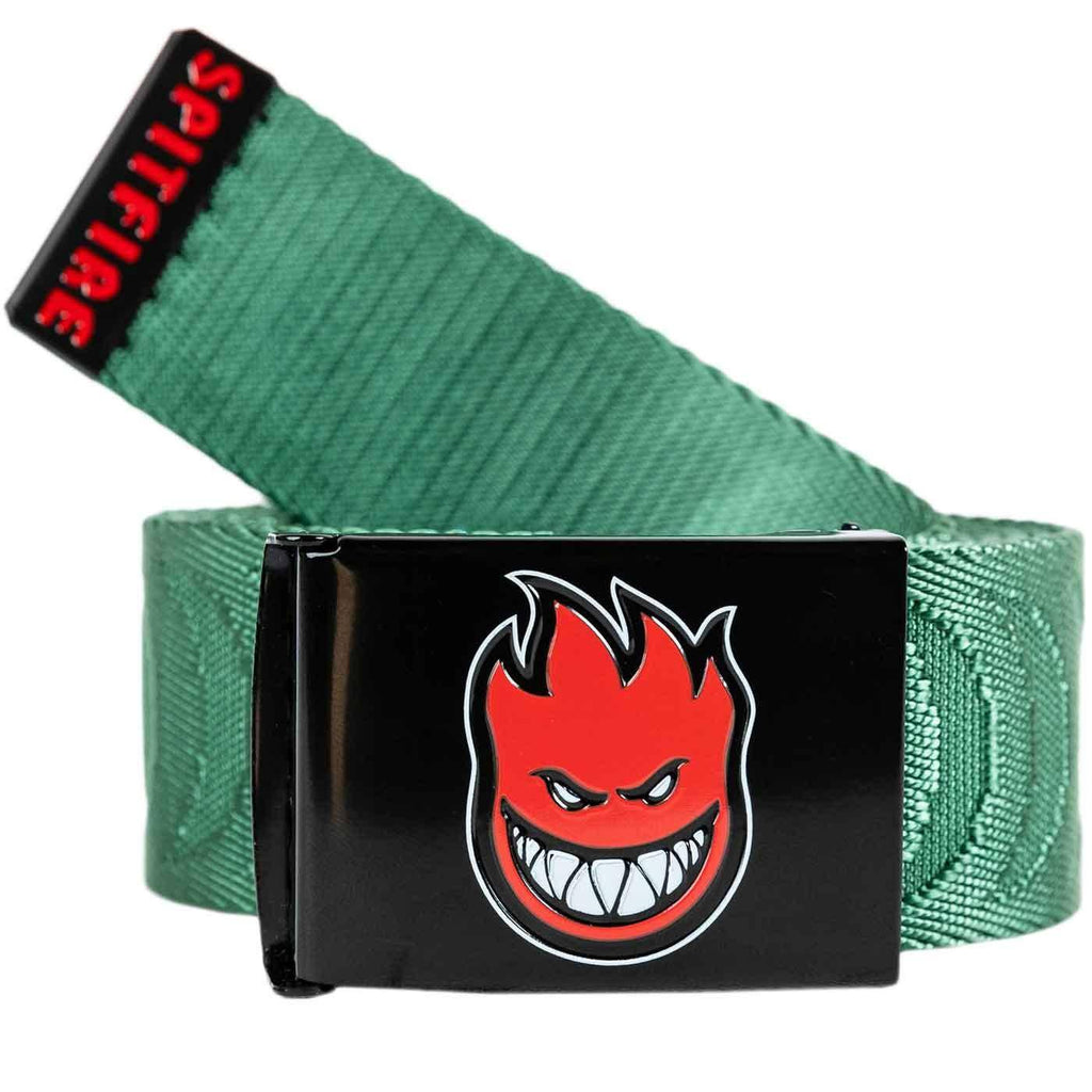 Spitfire Bighead Fill Jaquard Web Belt Dark Green  Spitfire   