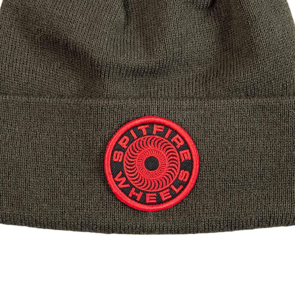 Spitfire Classic 87 Swirl Patch Beanie Olive Red  Spitfire   