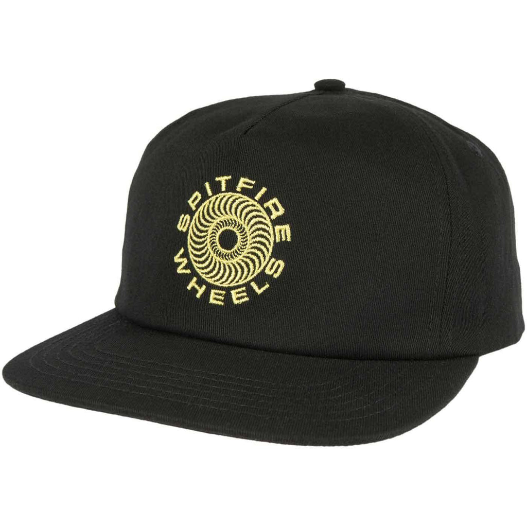 Spitfire Classic 87 Swirl Snap Back Cap Light Black Yellow  Spitfire   