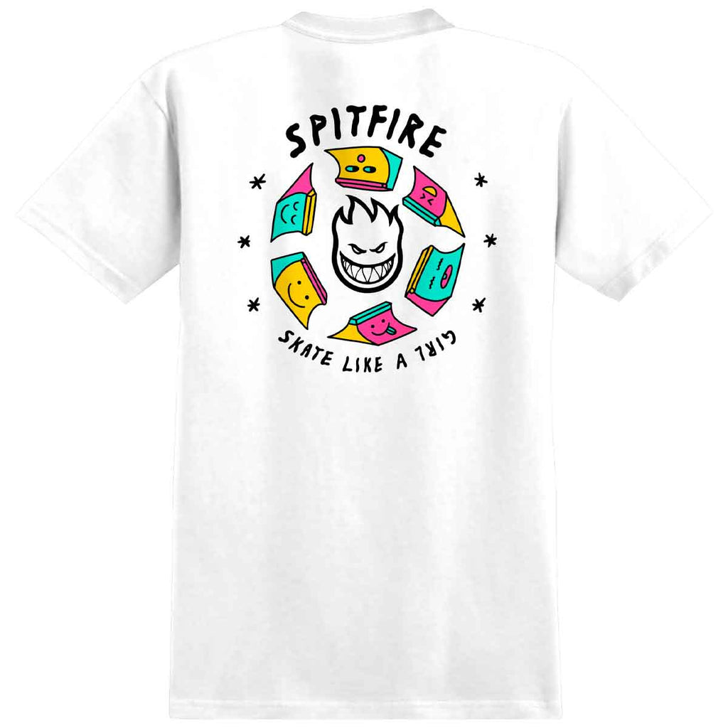 Spitfire Skate Like A Girl T-Shirt White  Spitfire   