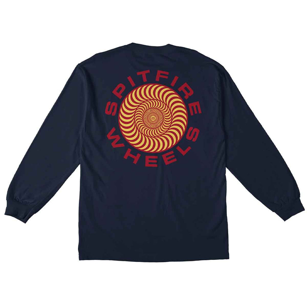 Spitfire Classic 87 Swirl Sleeve Longsleeve T-Shirt Navy  Spitfire   