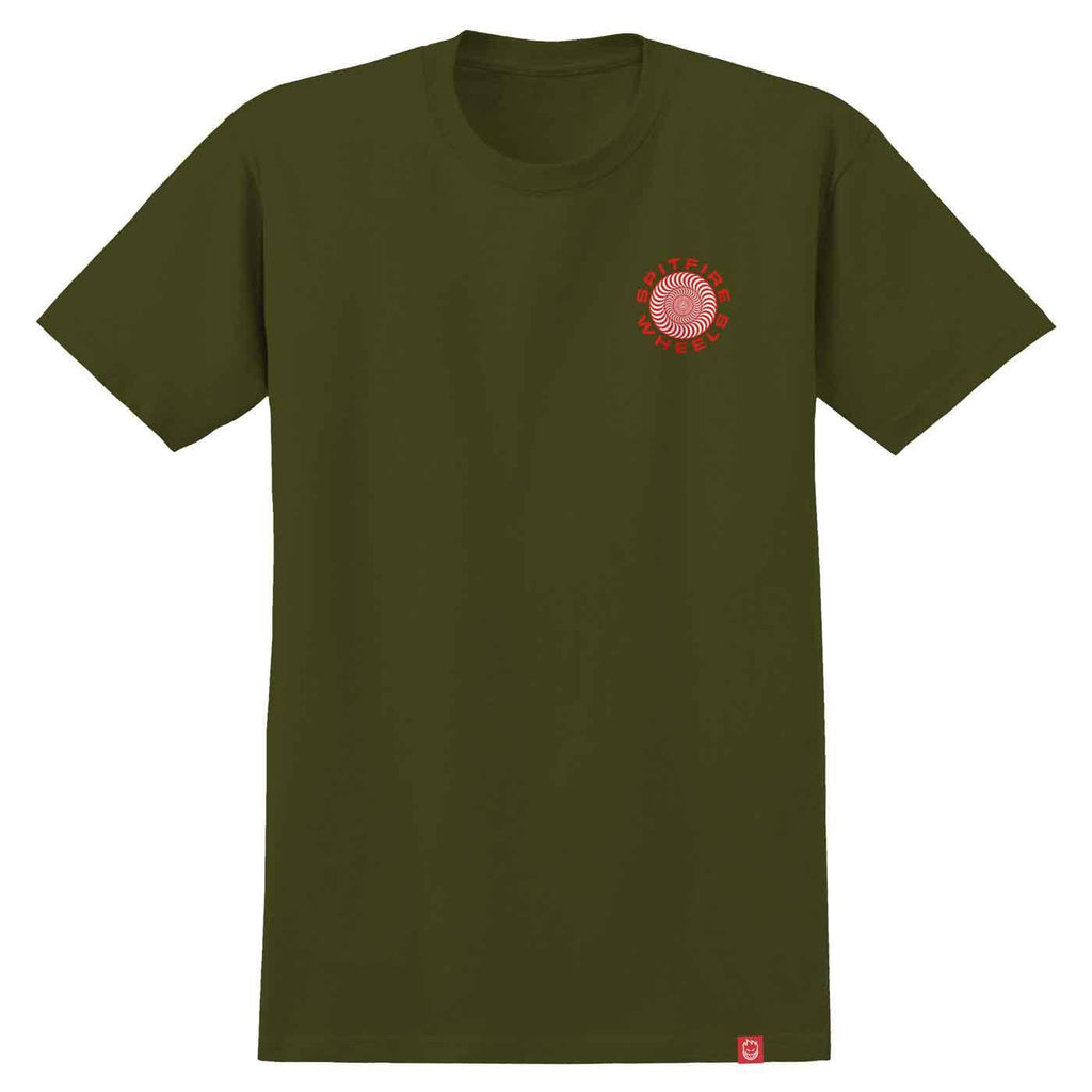 Spitfire Classic 87 Swirl T-Shirt Military Green  Spitfire   