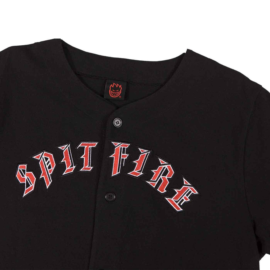 Spitfire Old E Baseball Jersey Black  Spitfire   