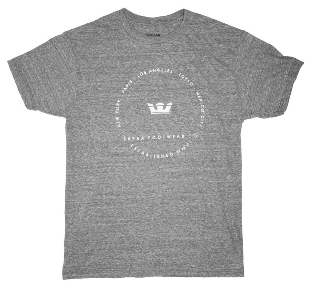 Supra Sphere Tee Heather Grey  Supra   