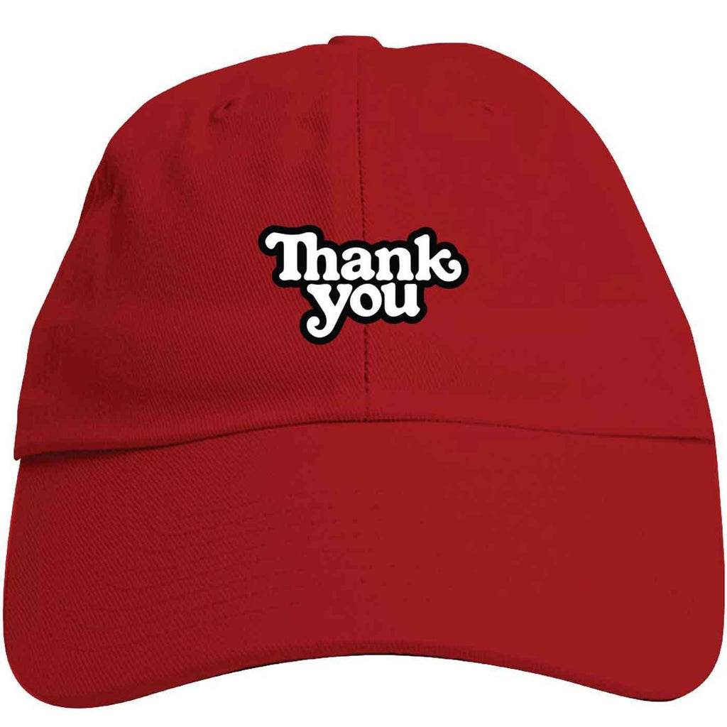 Thank You Logo Dad Cap Red  Thank You   