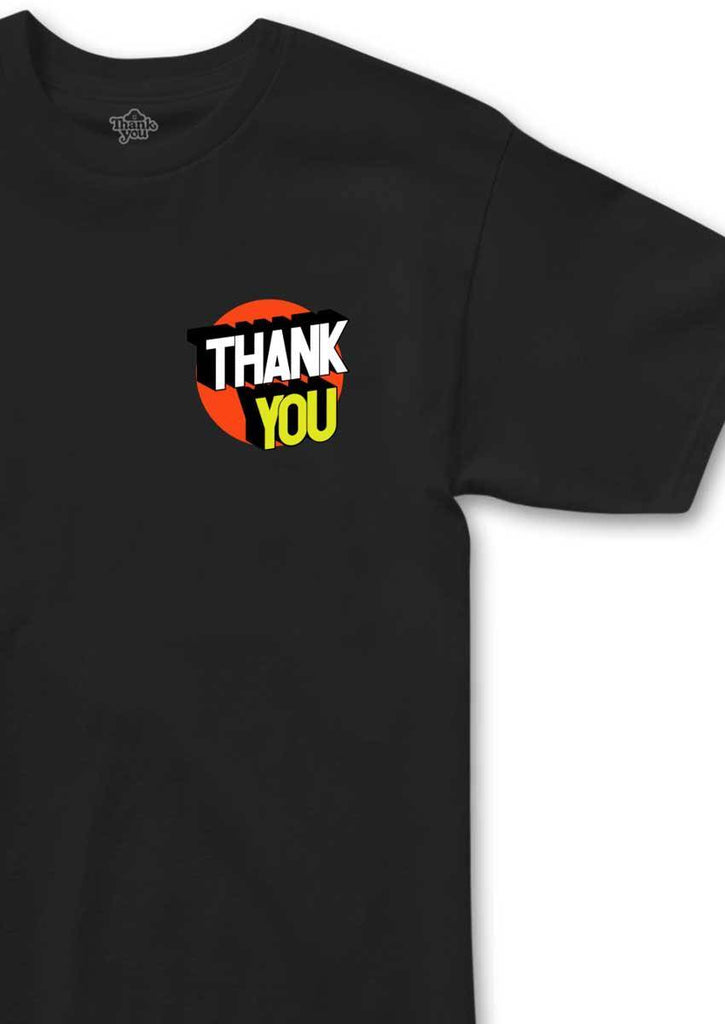 Thank You Spot On T-Shirt Black  Thank You   