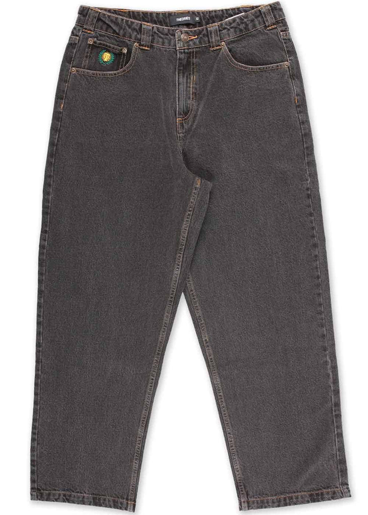 Theories Plaza Jeans Washed Black  Theories   