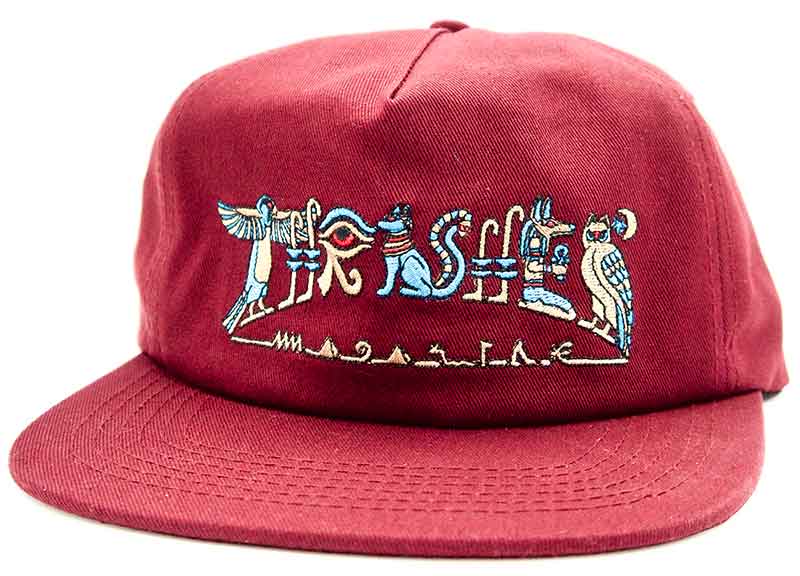 Thrasher Hieroglyphic Snapback Cap Maroon  Thrasher   