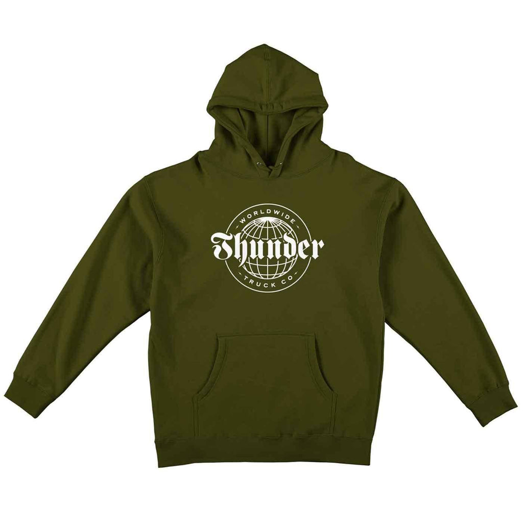 Thunder Worldwide Hooded Sweatshirt Army Green  Thunder   