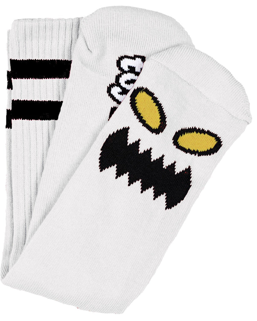 Toy Machine Socks Monster Face White  Toy Machine   